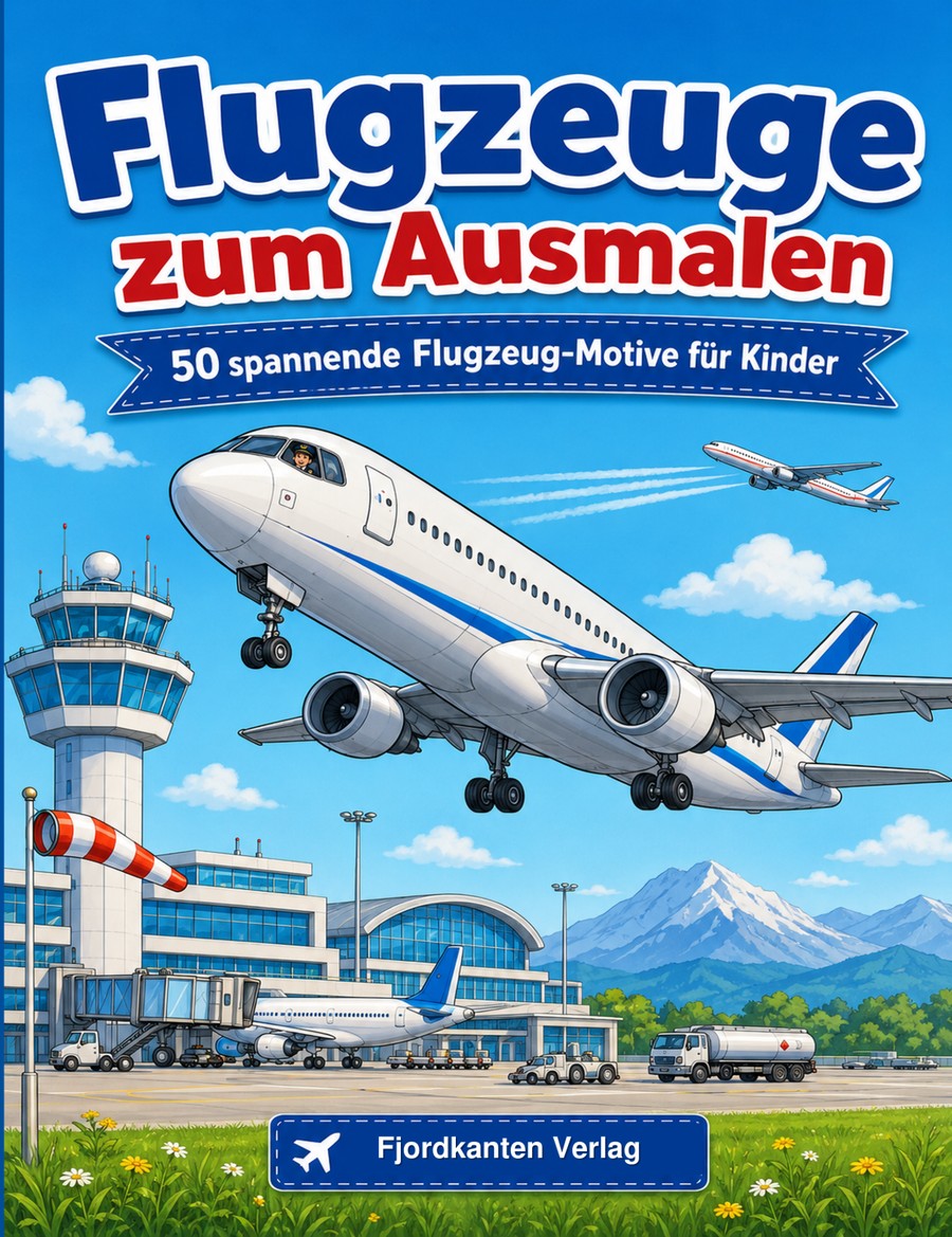 Cover Flugzeuge zum Ausmalen